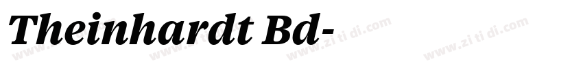 Theinhardt Bd字体转换
